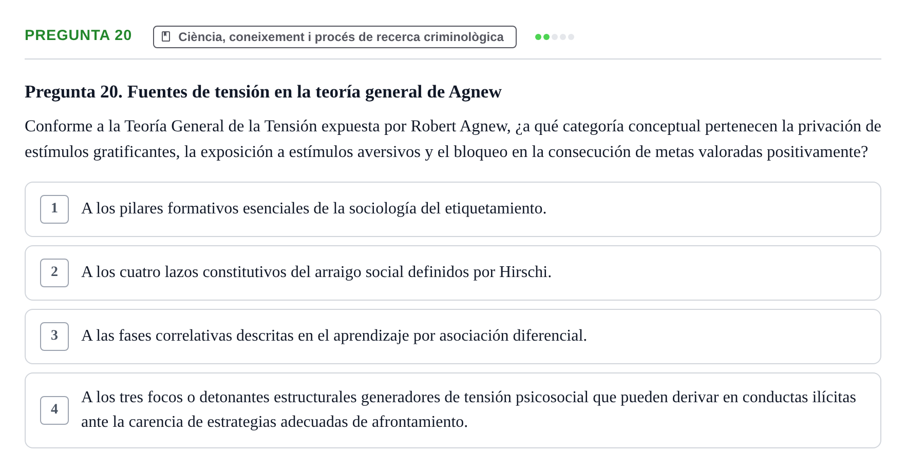 Enunciado: Pregunta 20