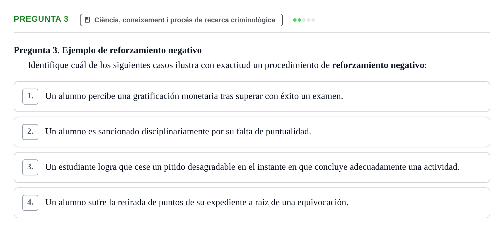 Enunciado: Pregunta 3