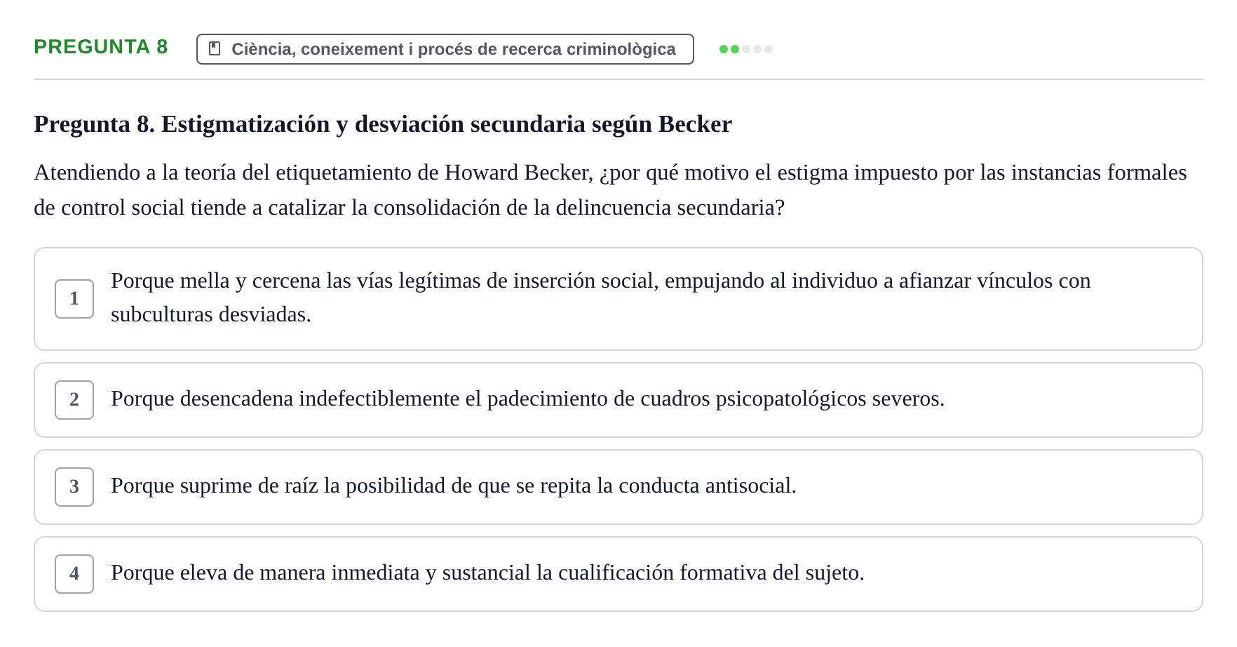 Enunciado: Pregunta 8