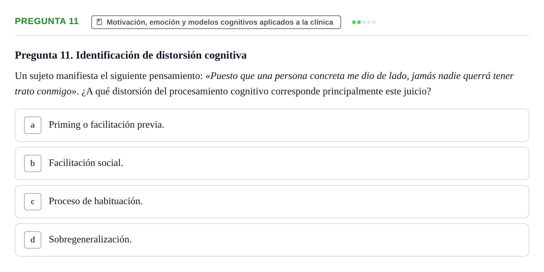 Enunciado: Pregunta 11