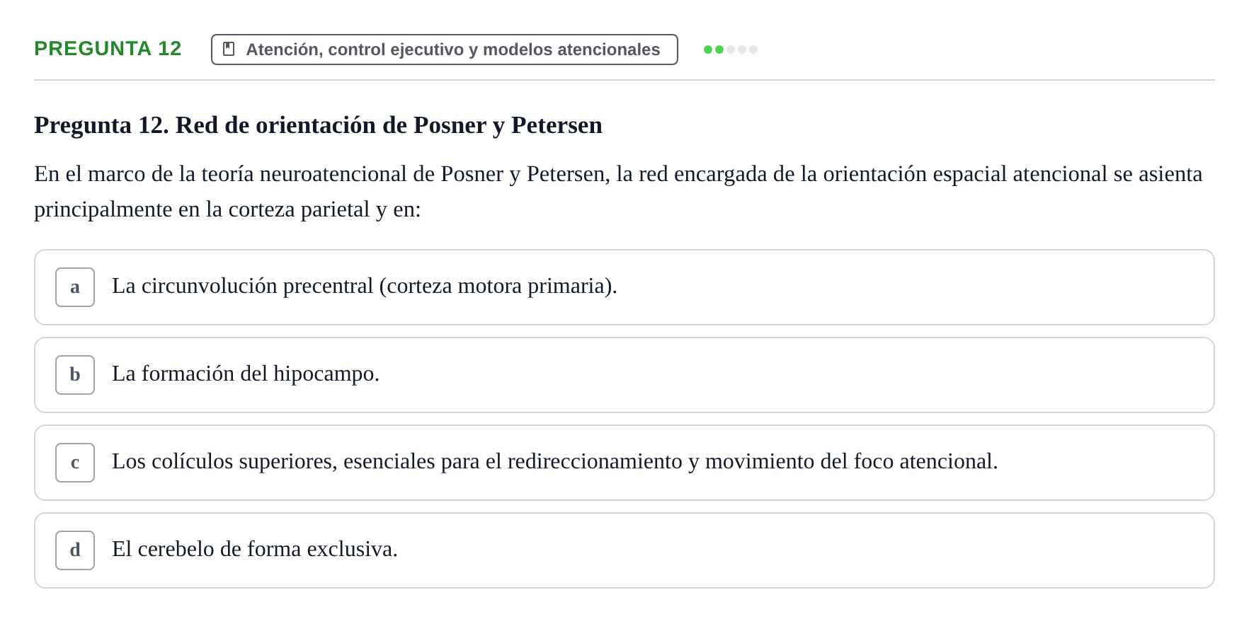 Enunciado: Pregunta 12