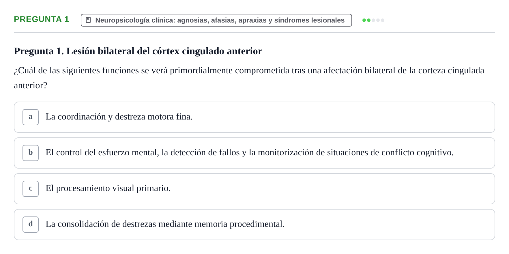 Enunciado: Pregunta 1