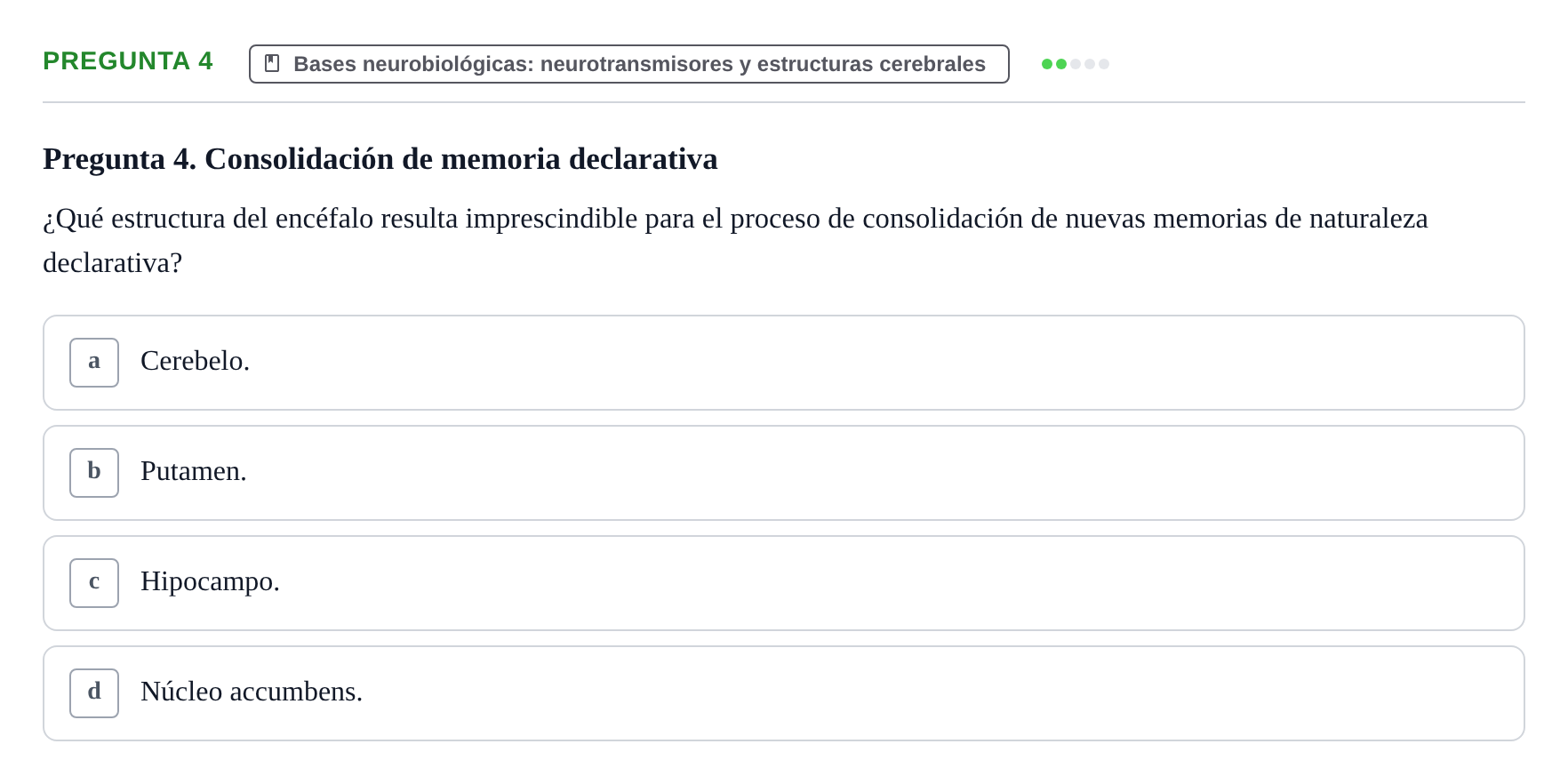 Enunciado: Pregunta 4