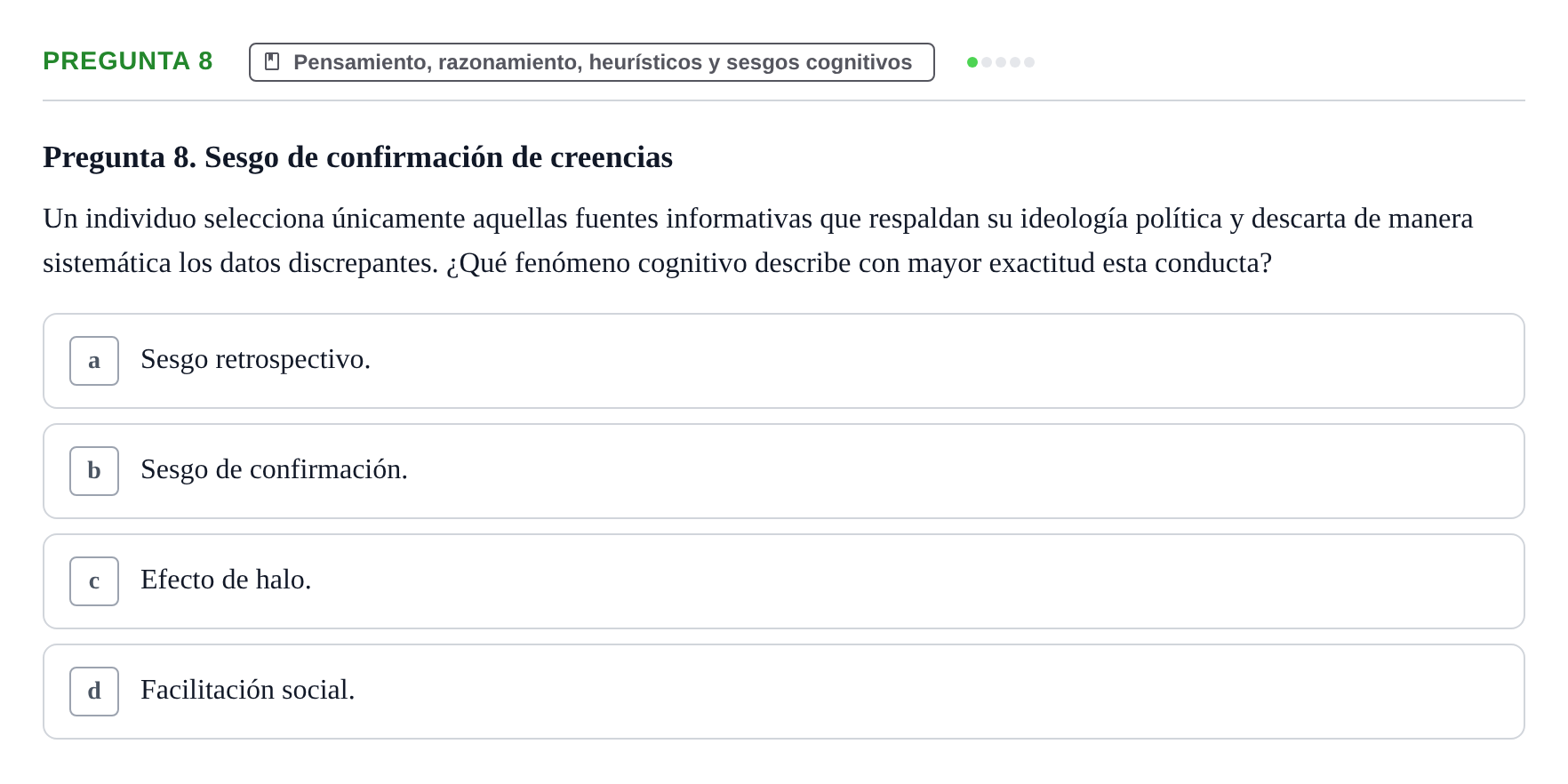 Enunciado: Pregunta 8