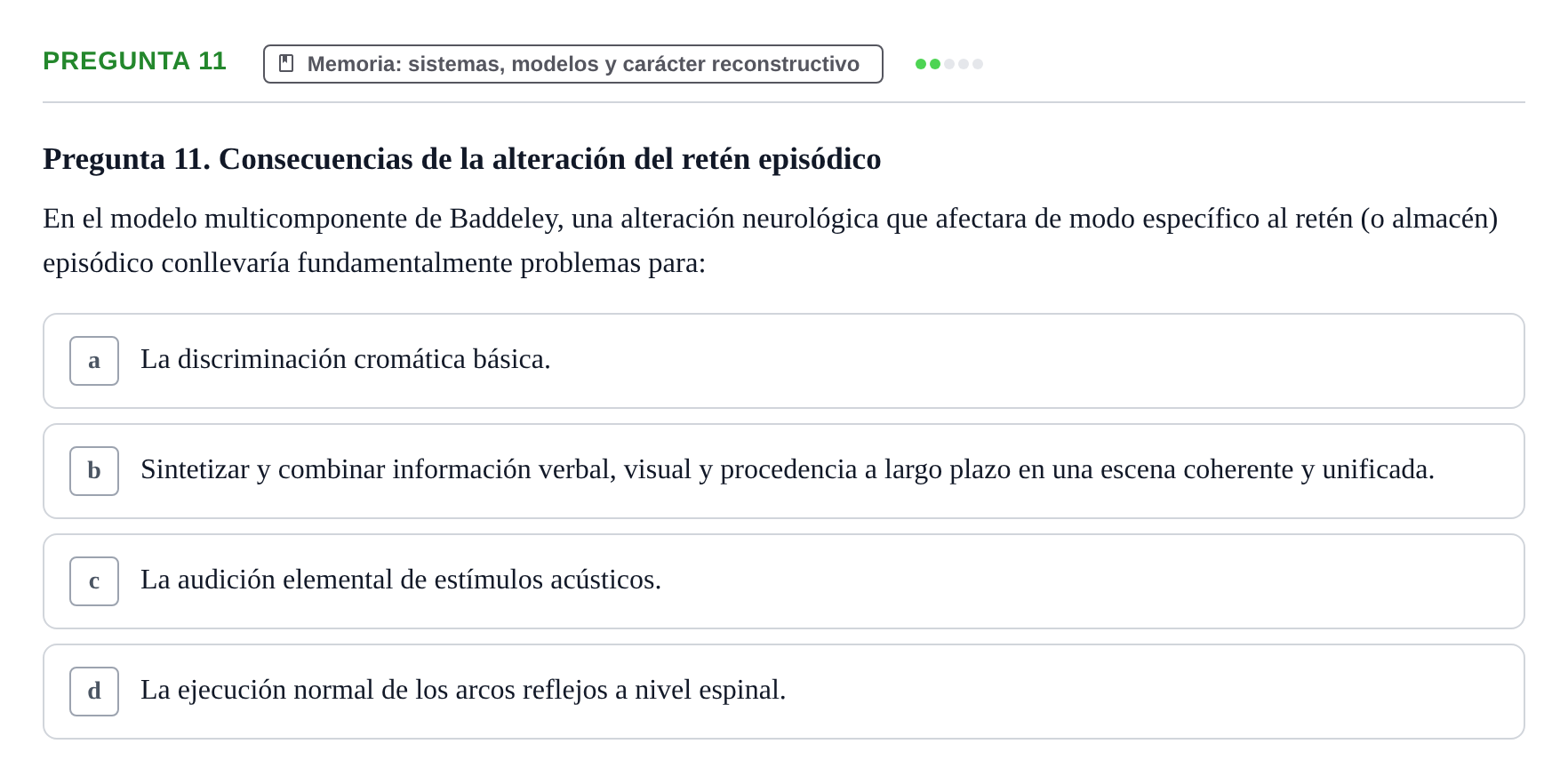 Enunciado: Pregunta 11