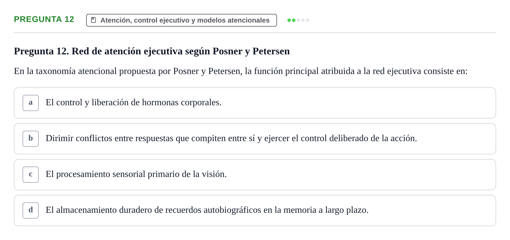 Enunciado: Pregunta 12