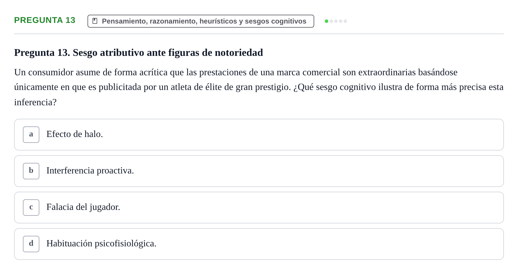 Enunciado: Pregunta 13