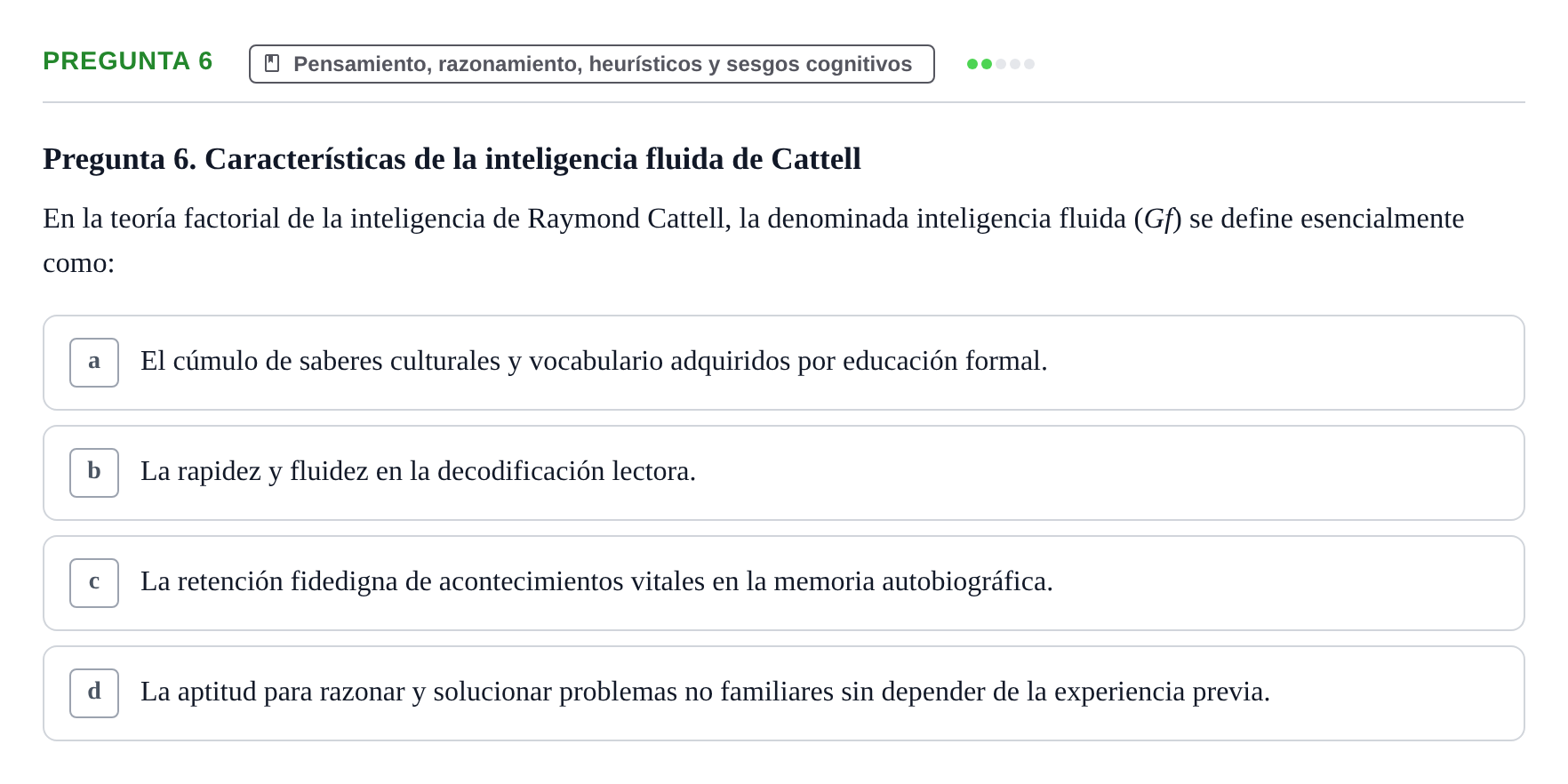 Enunciado: Pregunta 6