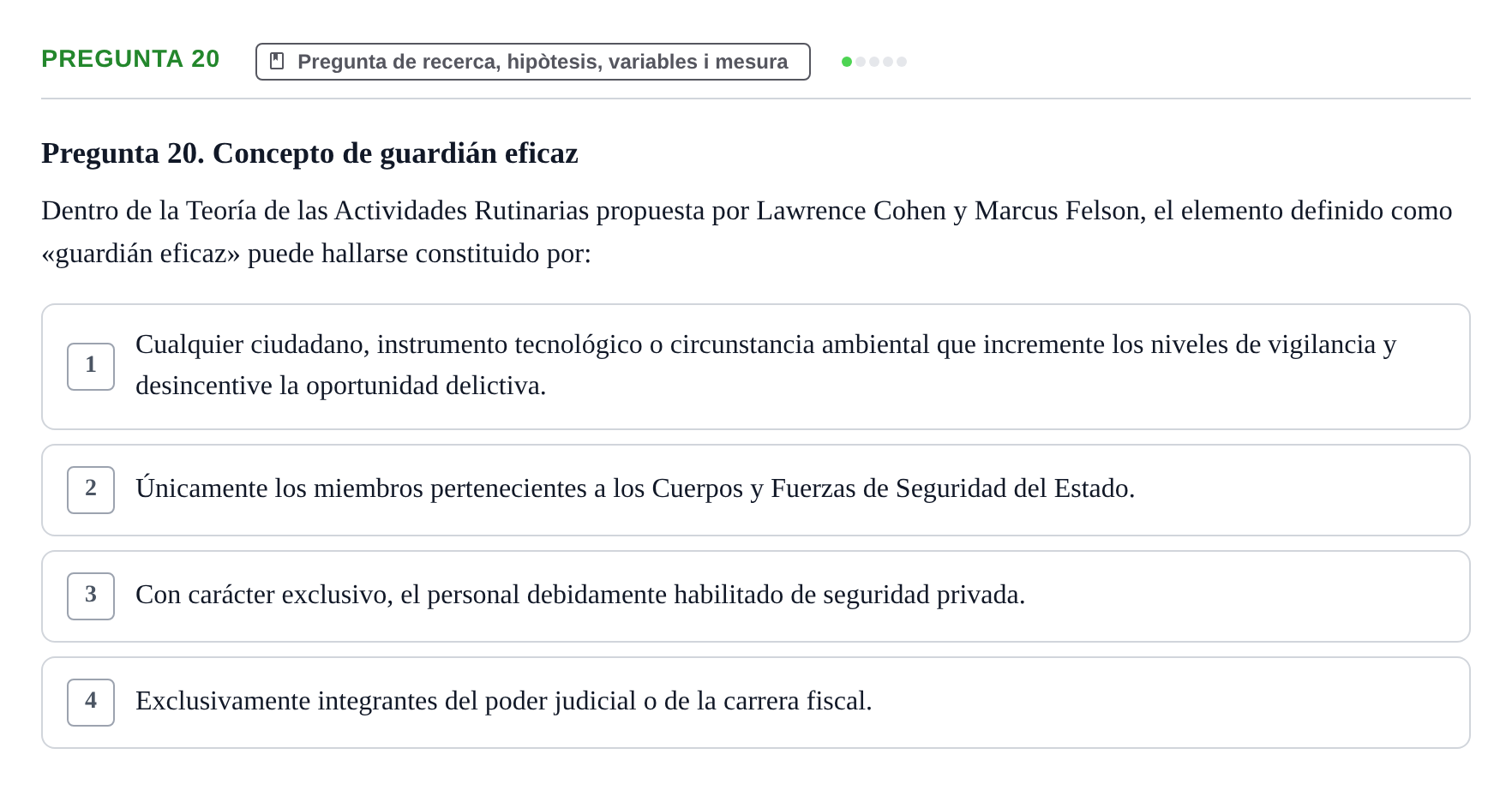 Enunciado: Pregunta 20