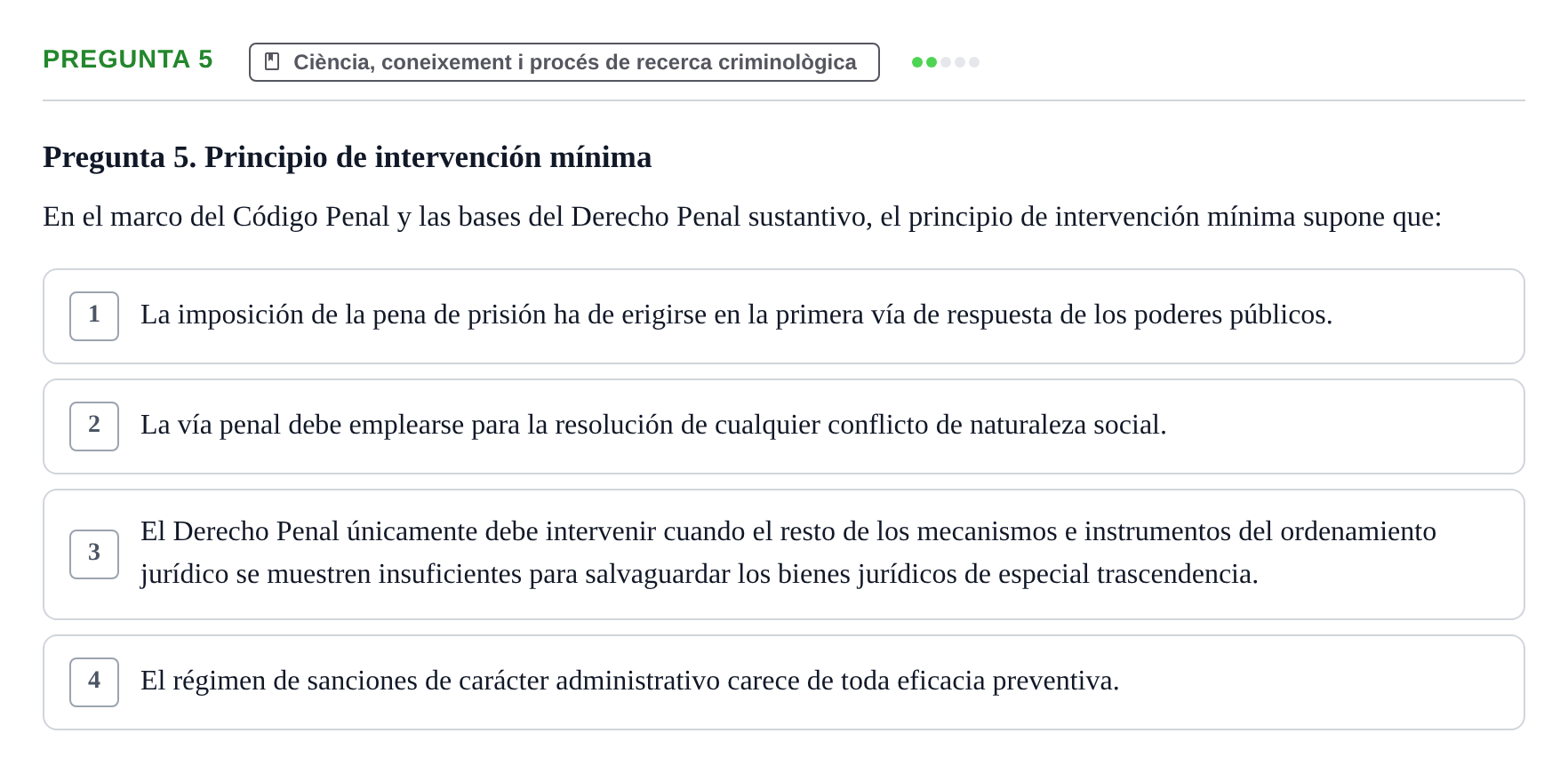 Enunciado: Pregunta 5