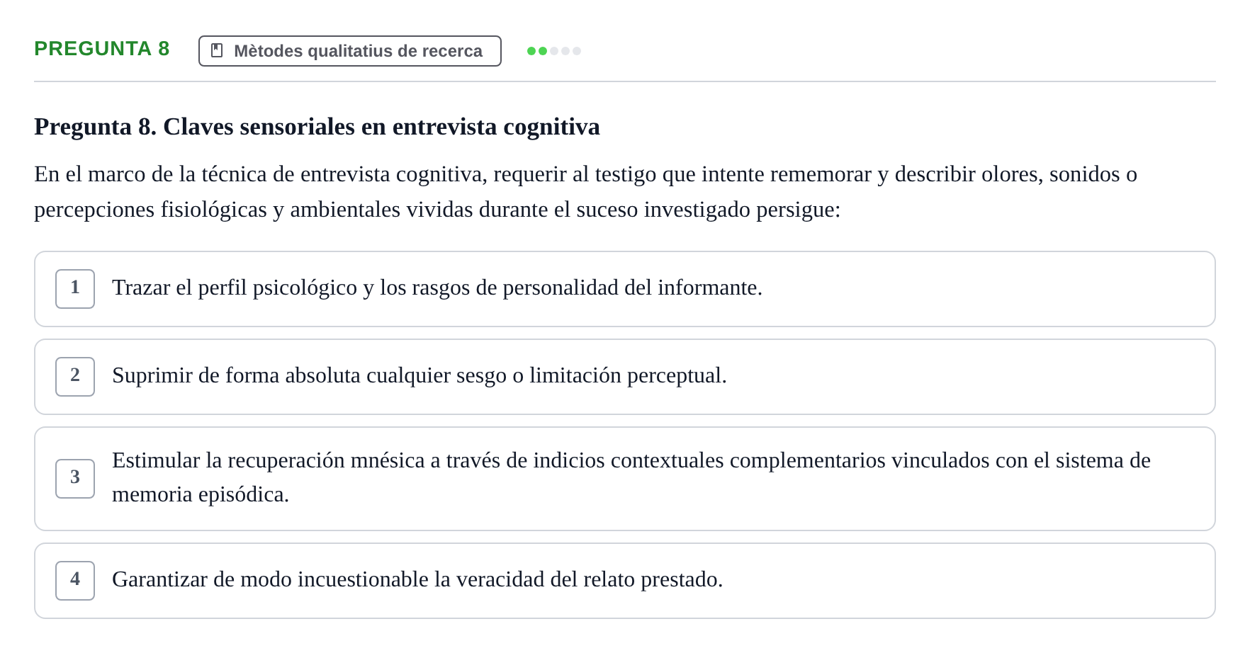 Enunciado: Pregunta 8