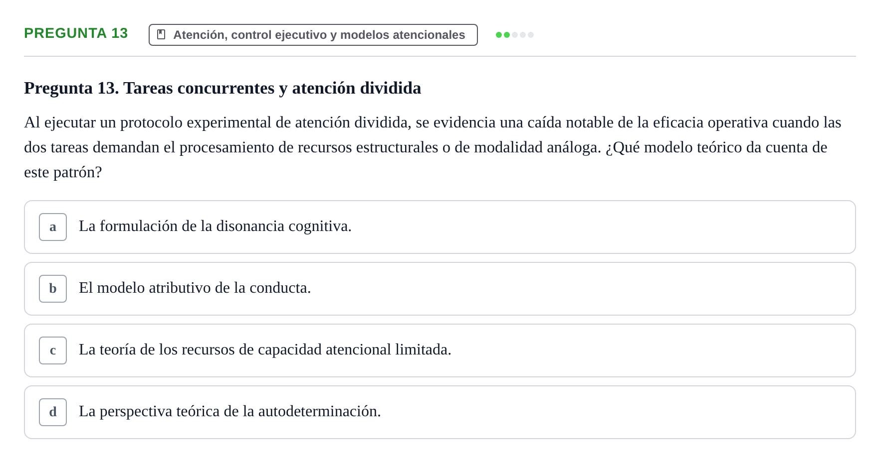 Enunciado: Pregunta 13