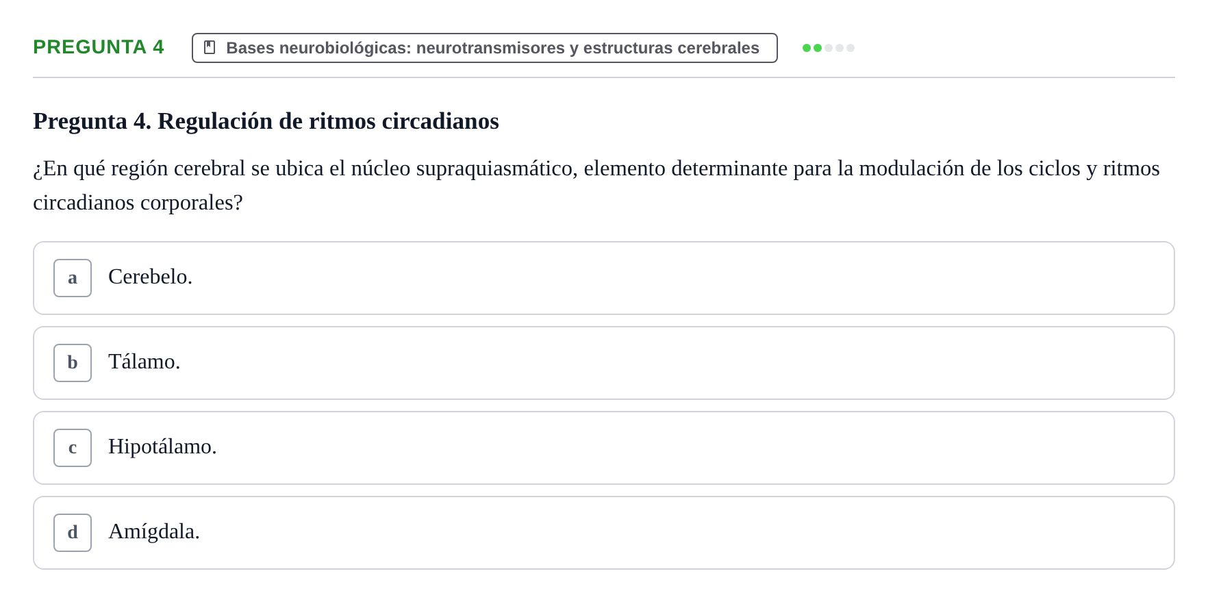 Enunciado: Pregunta 4