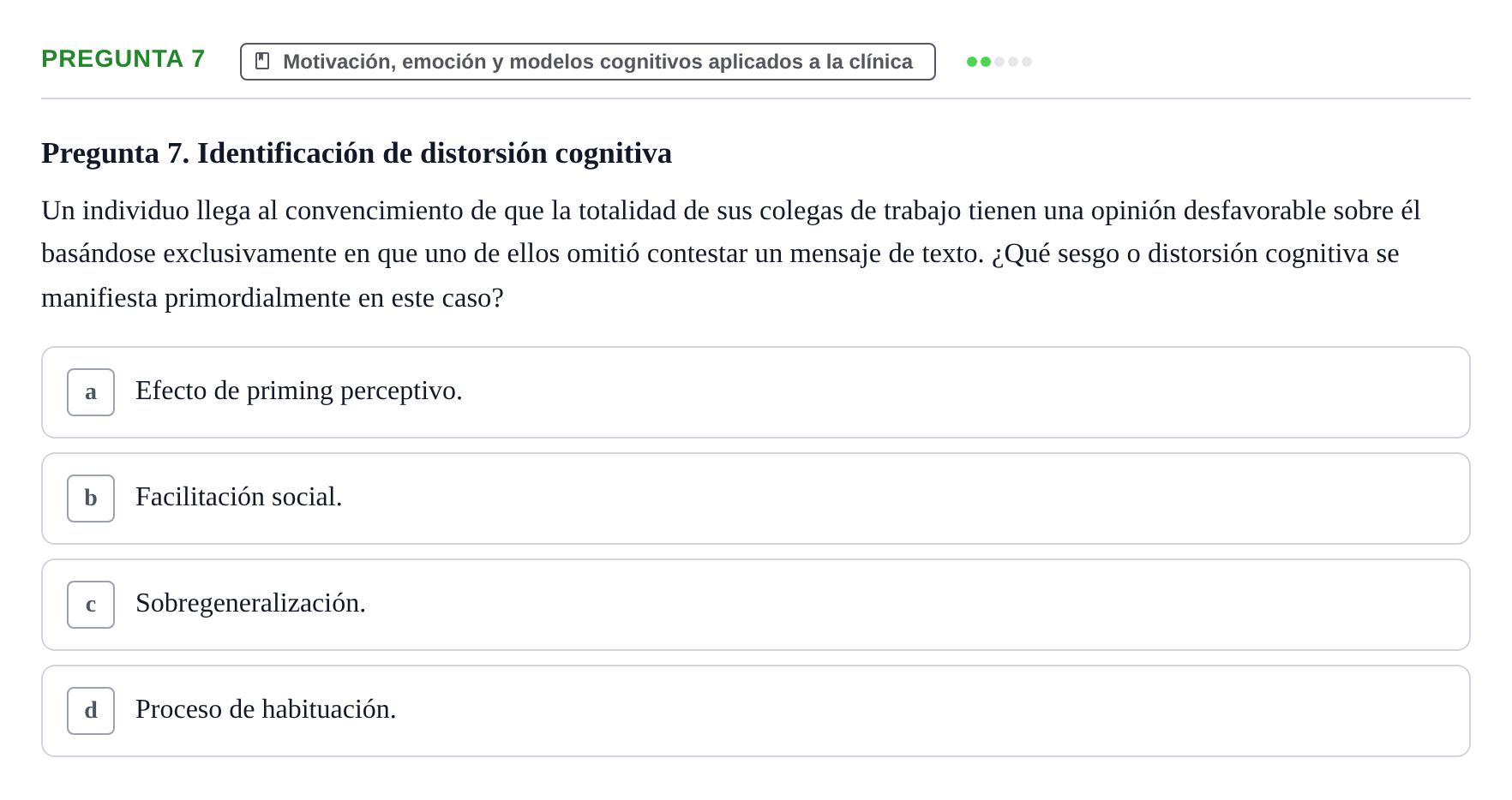 Enunciado: Pregunta 7