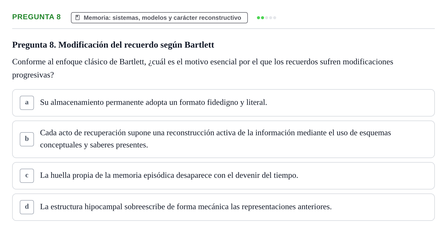 Enunciado: Pregunta 8