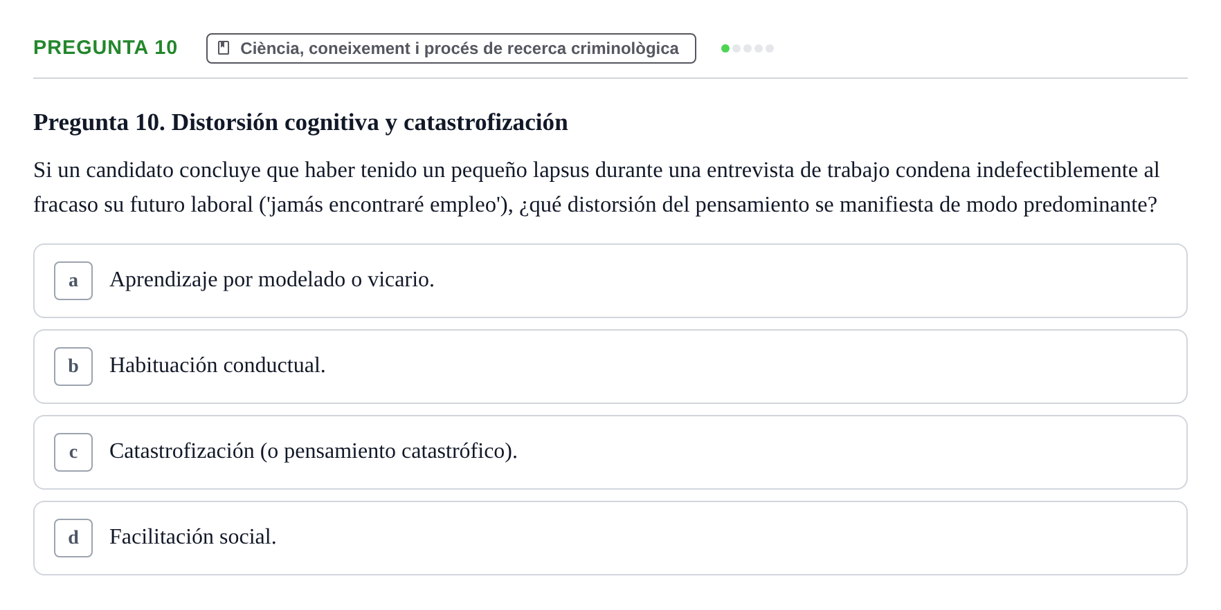 Enunciado: Pregunta 10