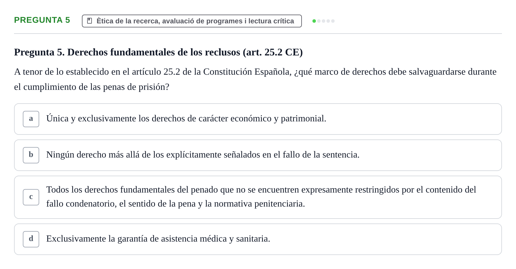 Enunciado: Pregunta 5