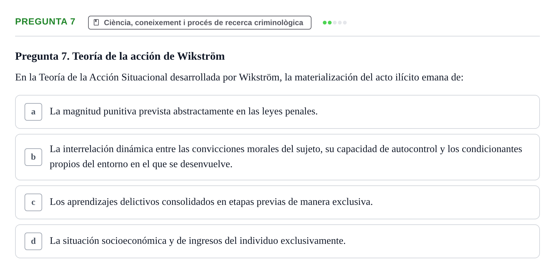 Enunciado: Pregunta 7
