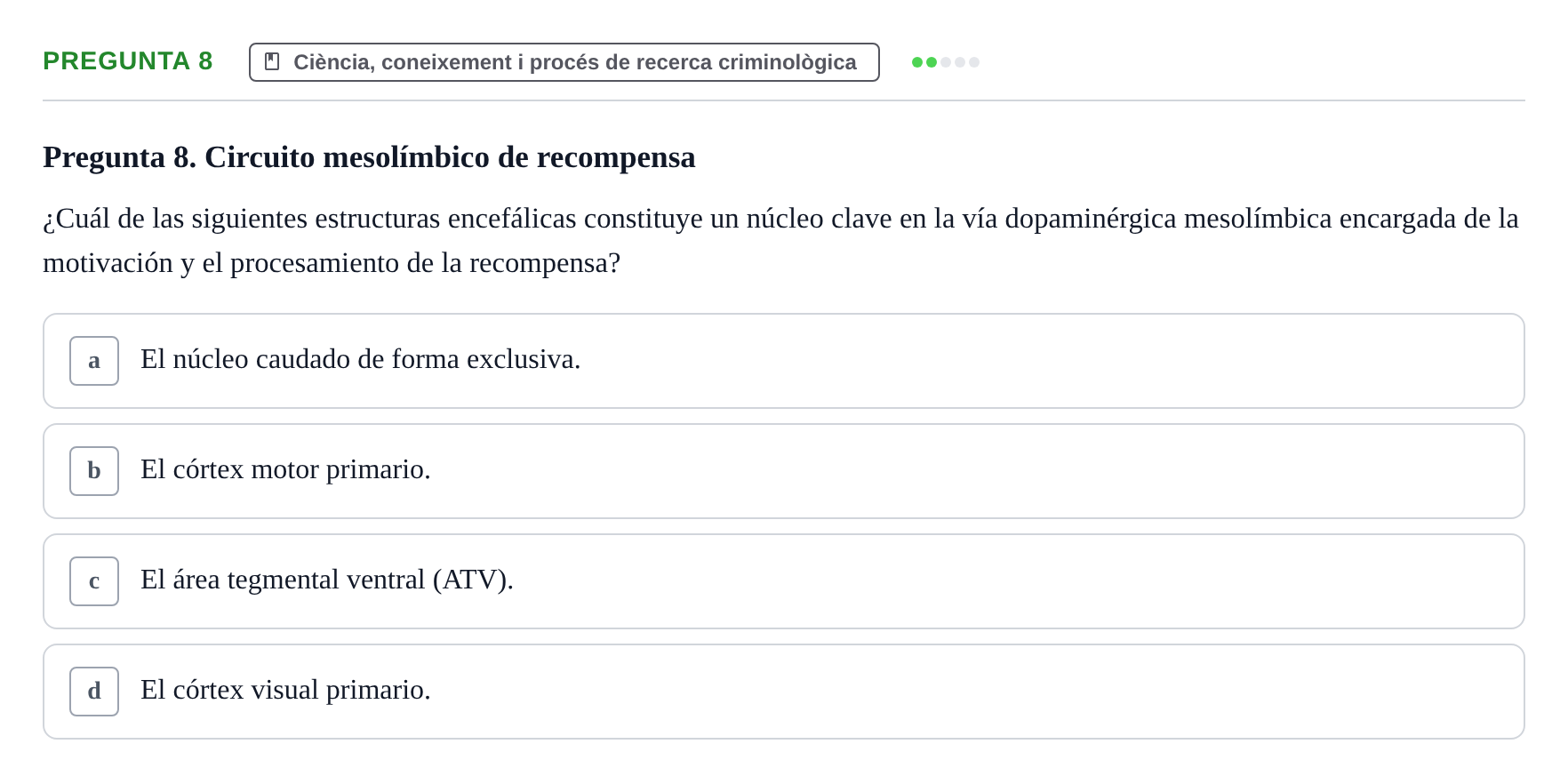 Enunciado: Pregunta 8