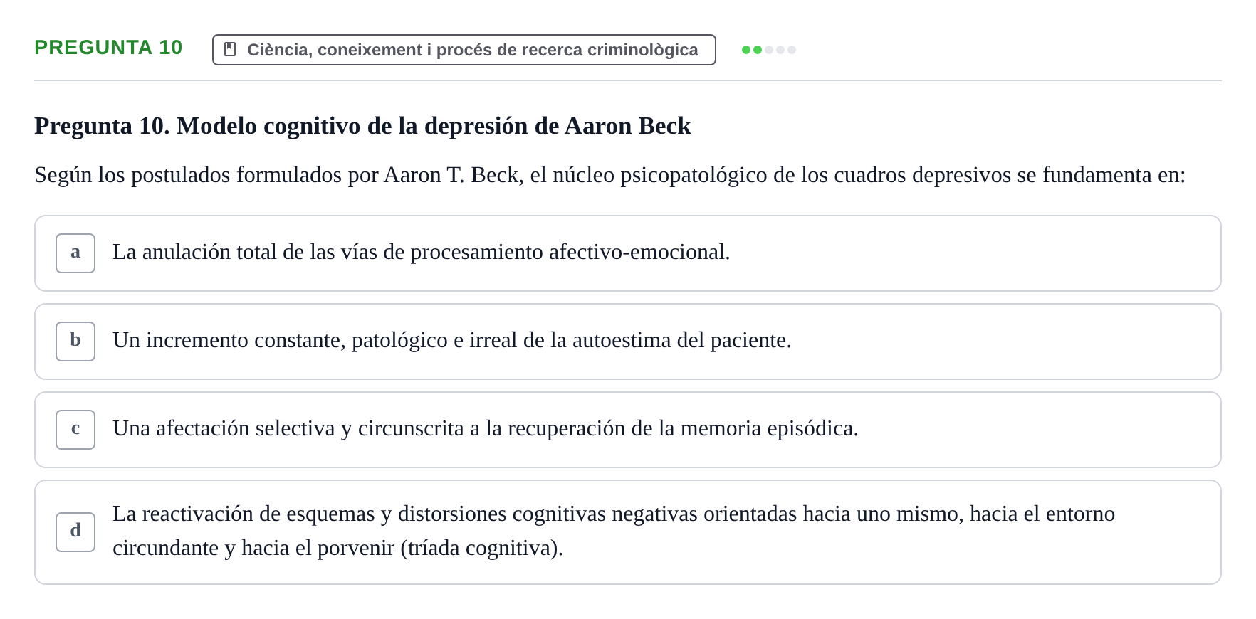 Enunciado: Pregunta 10