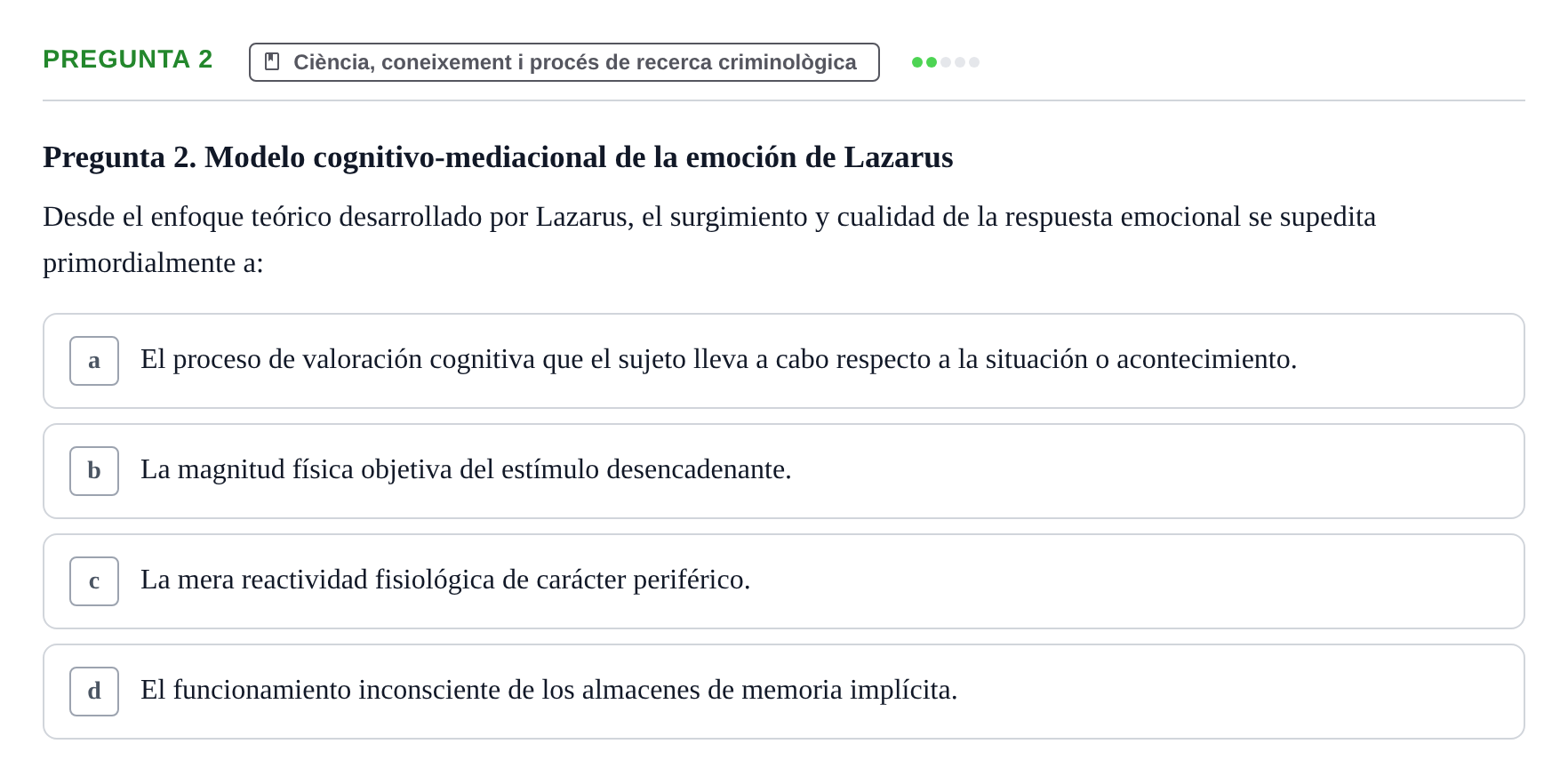 Enunciado: Pregunta 2