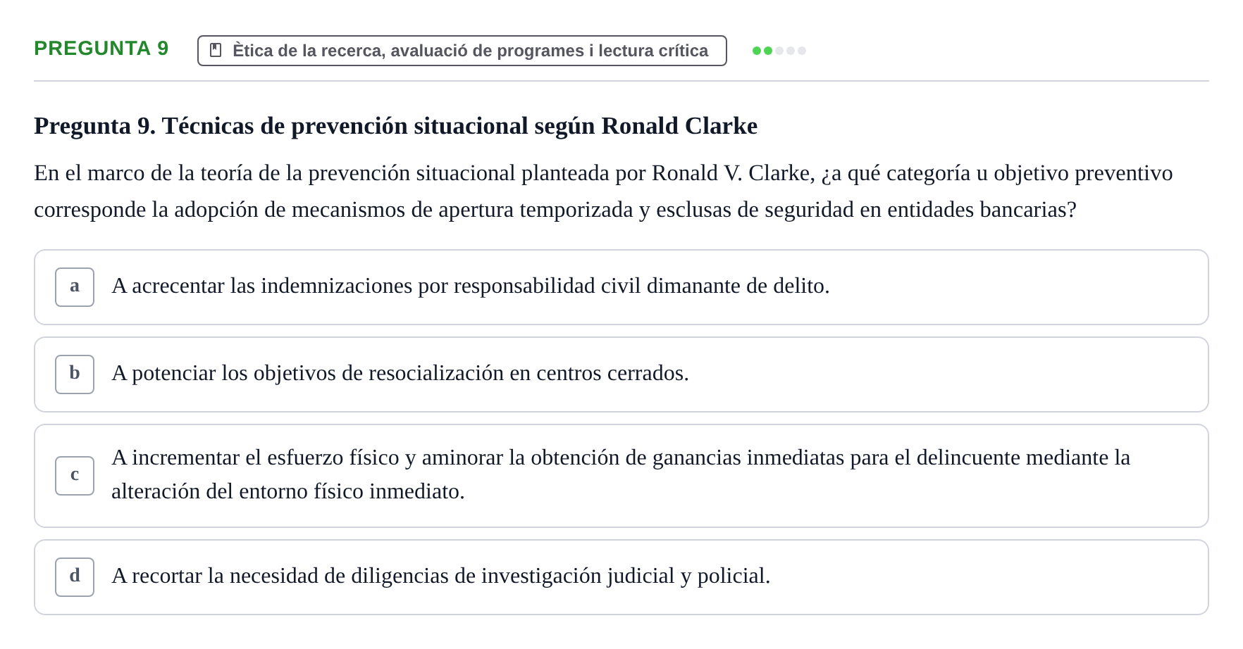 Enunciado: Pregunta 9