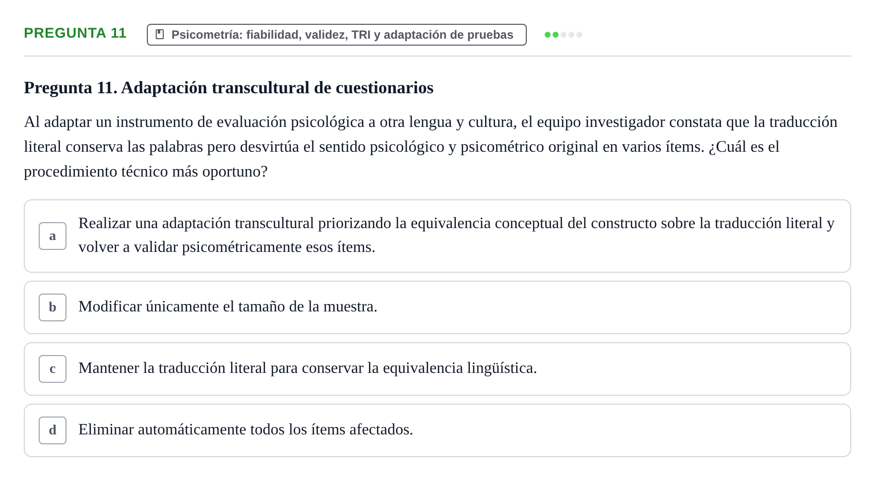 Enunciado: Pregunta 11