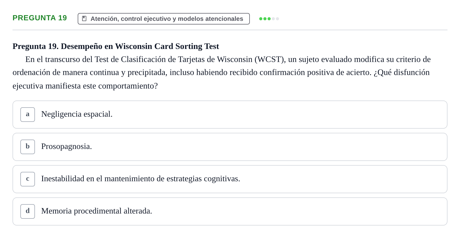 Enunciado: Pregunta 19