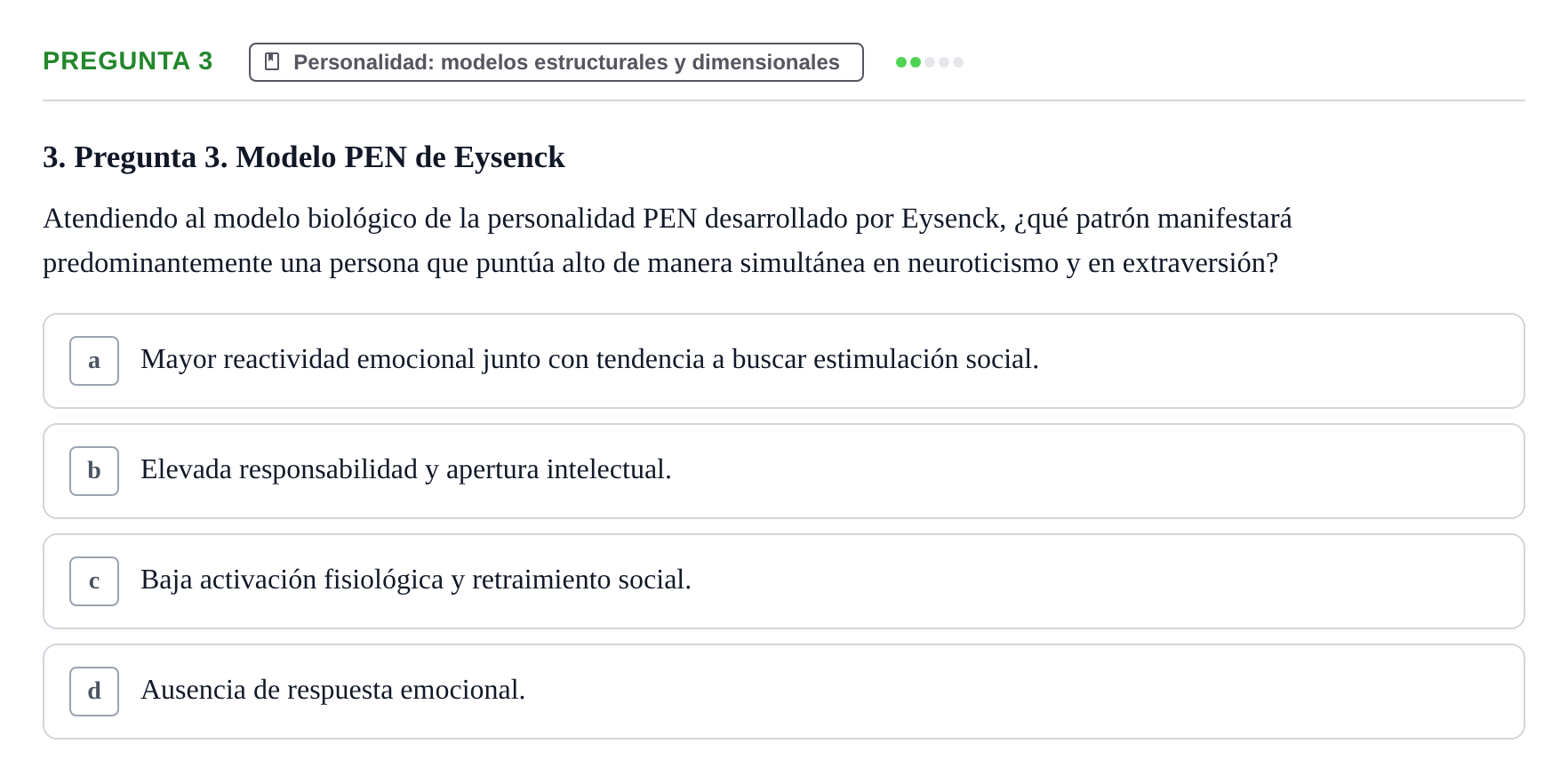 Enunciado: Pregunta 3