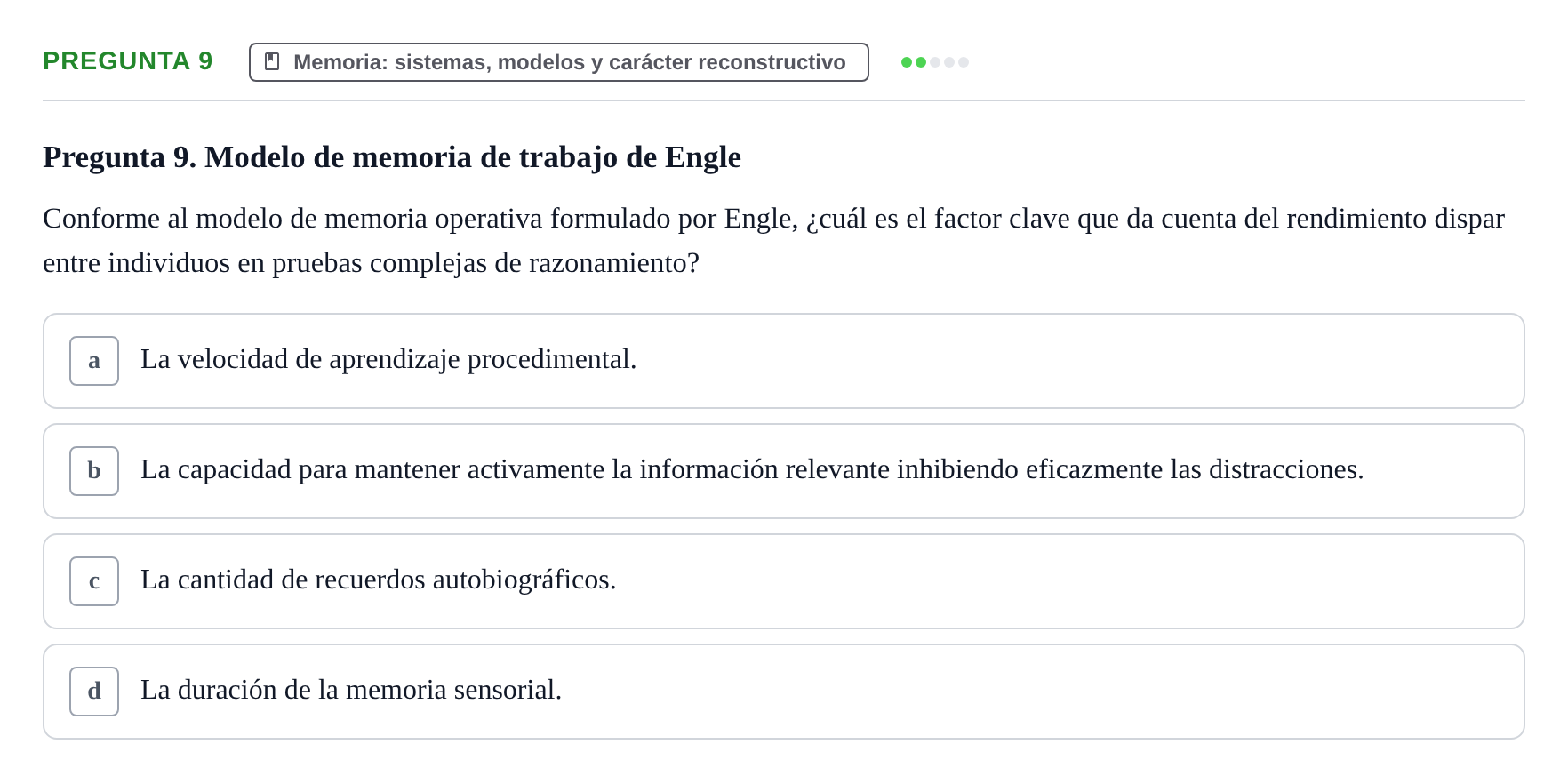 Enunciado: Pregunta 9