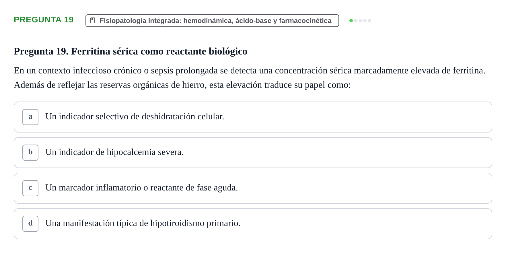 Enunciado: Pregunta 19