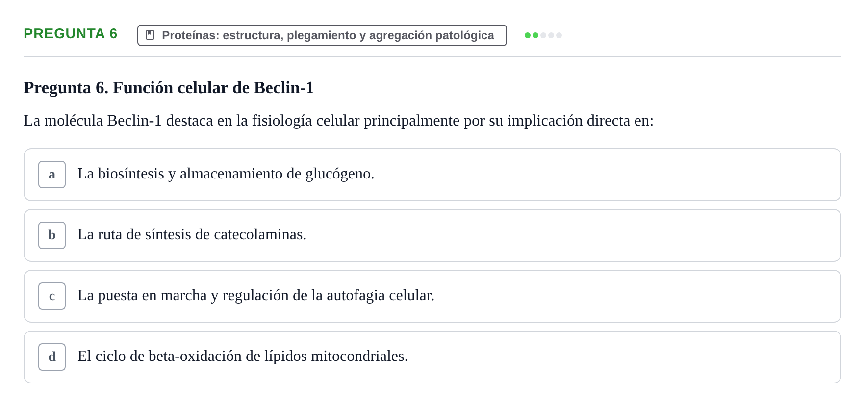 Enunciado: Pregunta 6