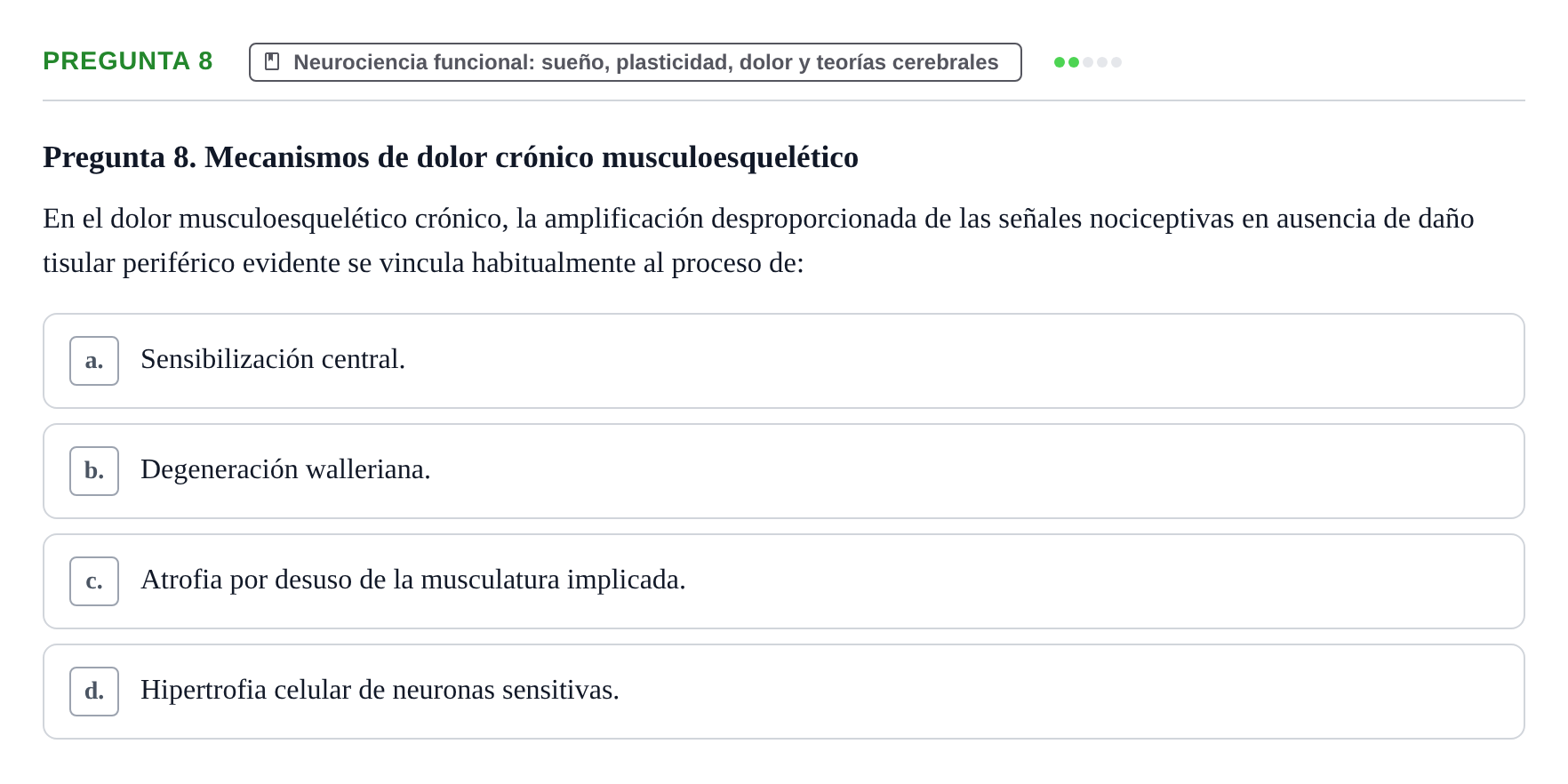 Enunciado: Pregunta 8