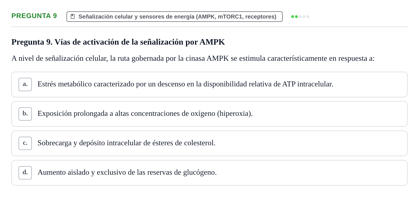 Enunciado: Pregunta 9