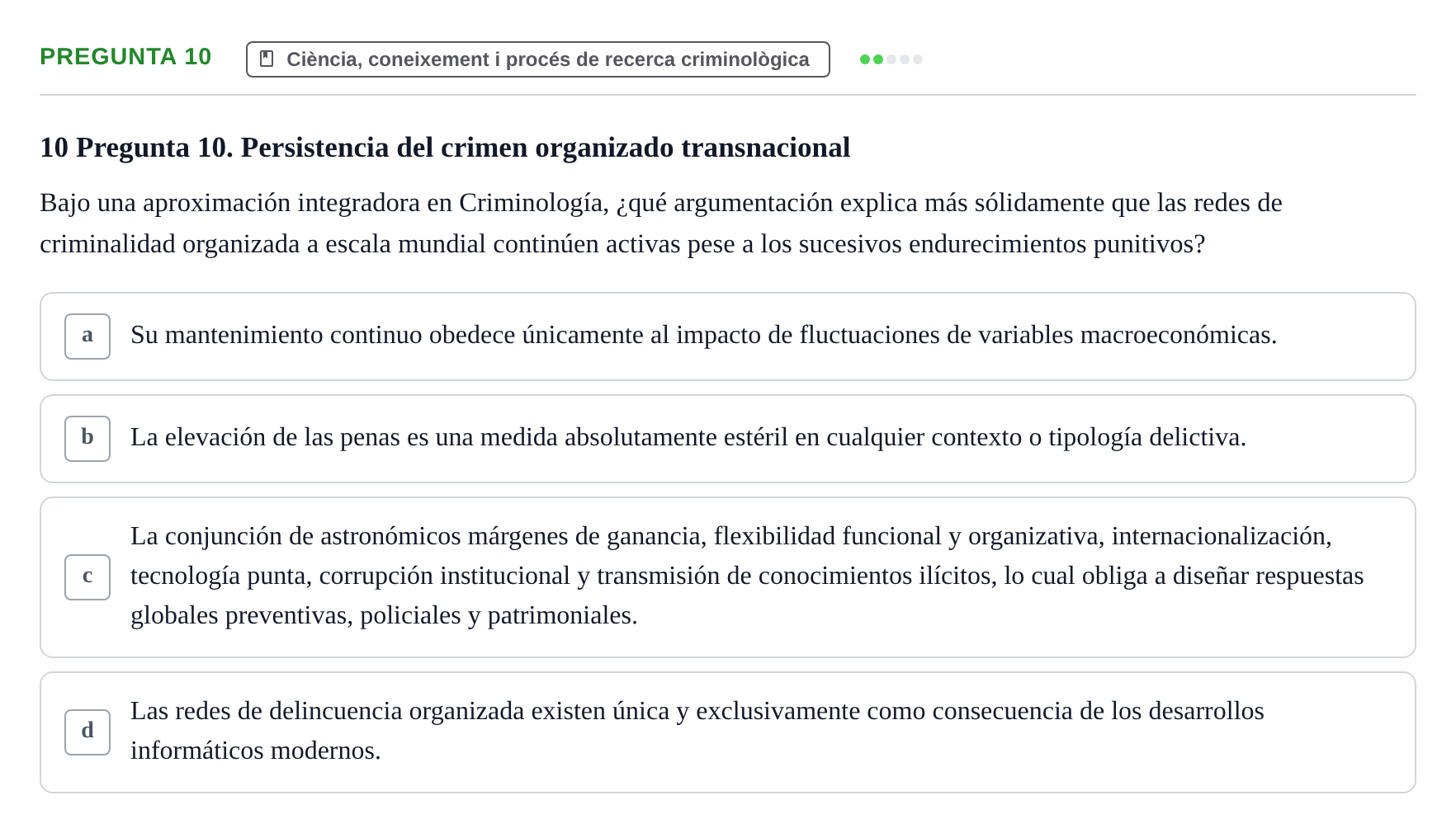 Enunciado: Pregunta 10