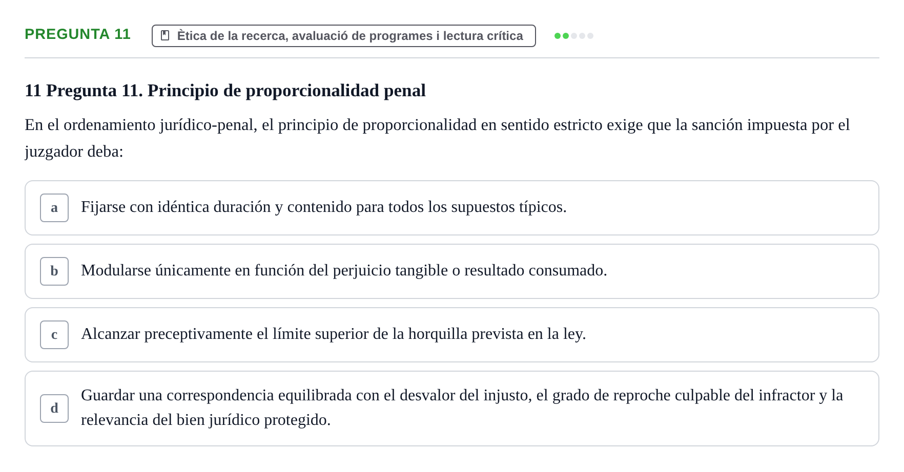 Enunciado: Pregunta 11