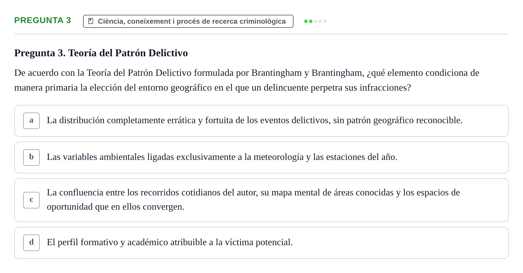 Enunciado: Pregunta 3