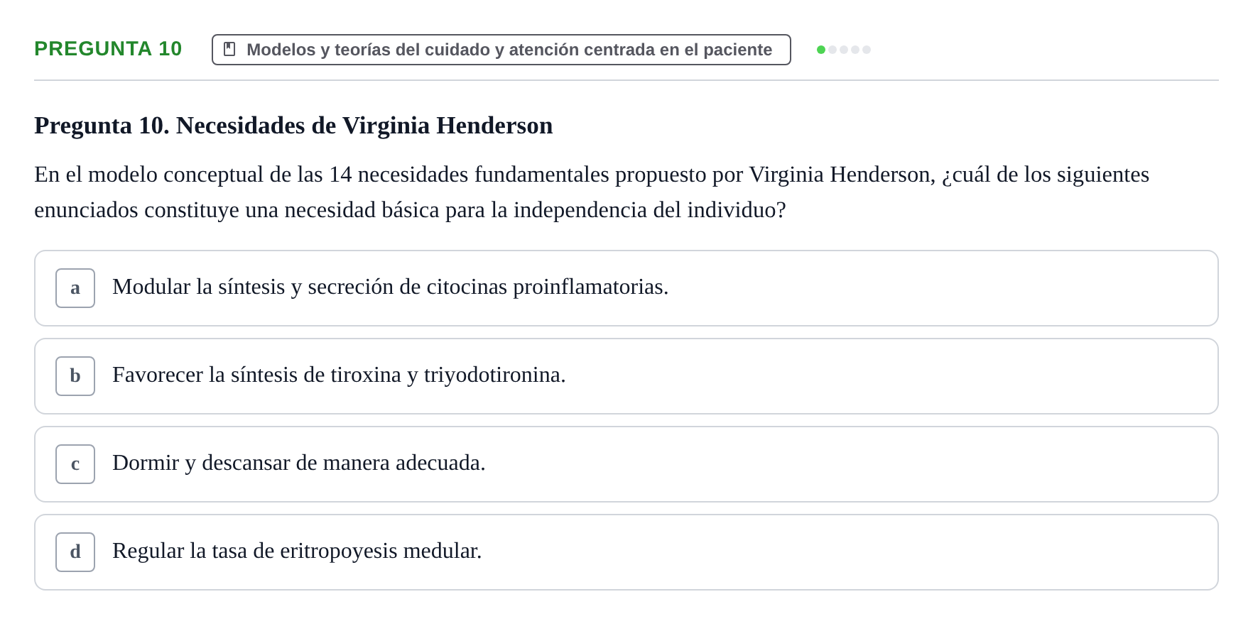 Enunciado: Pregunta 10