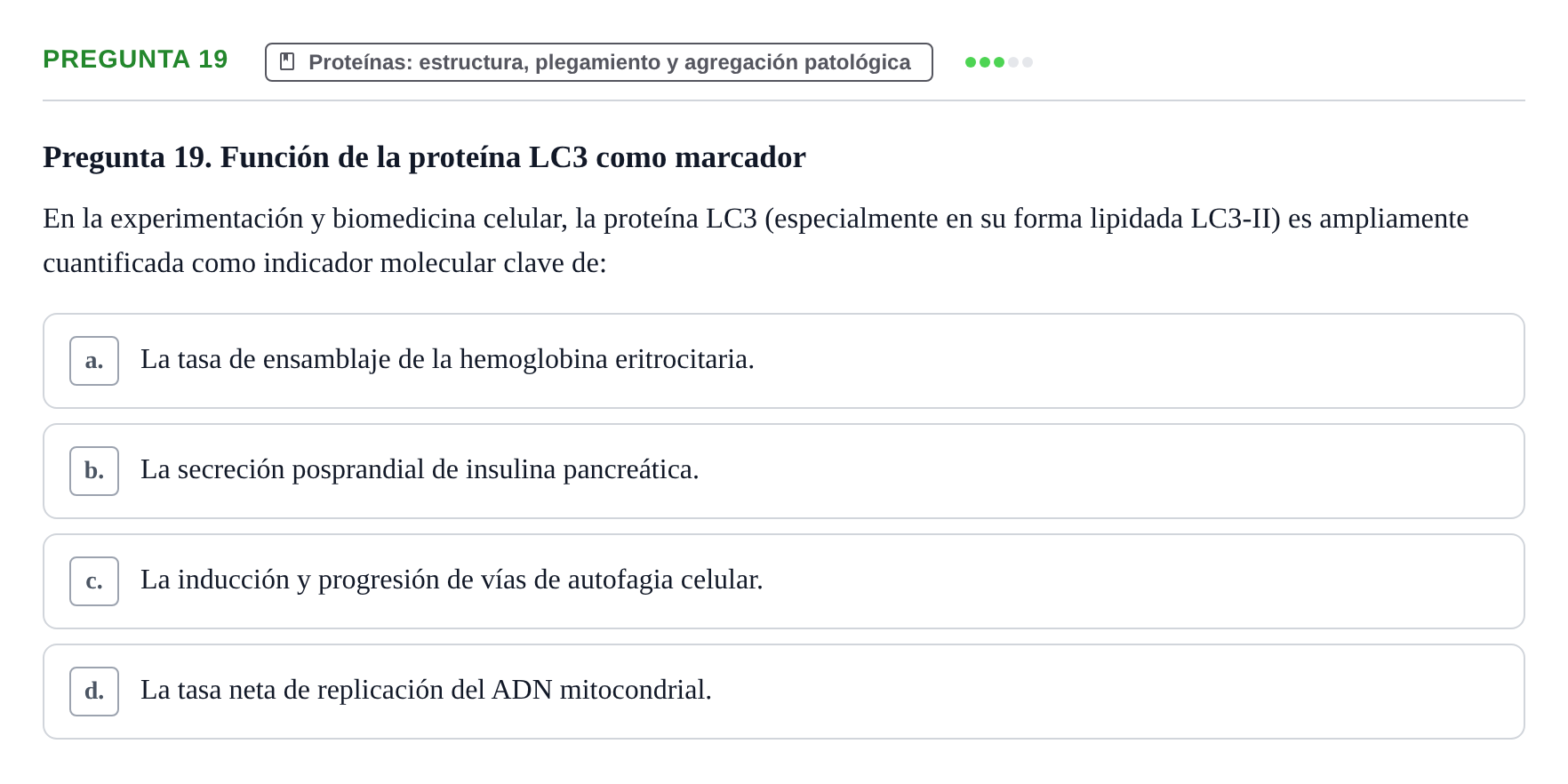 Enunciado: Pregunta 19