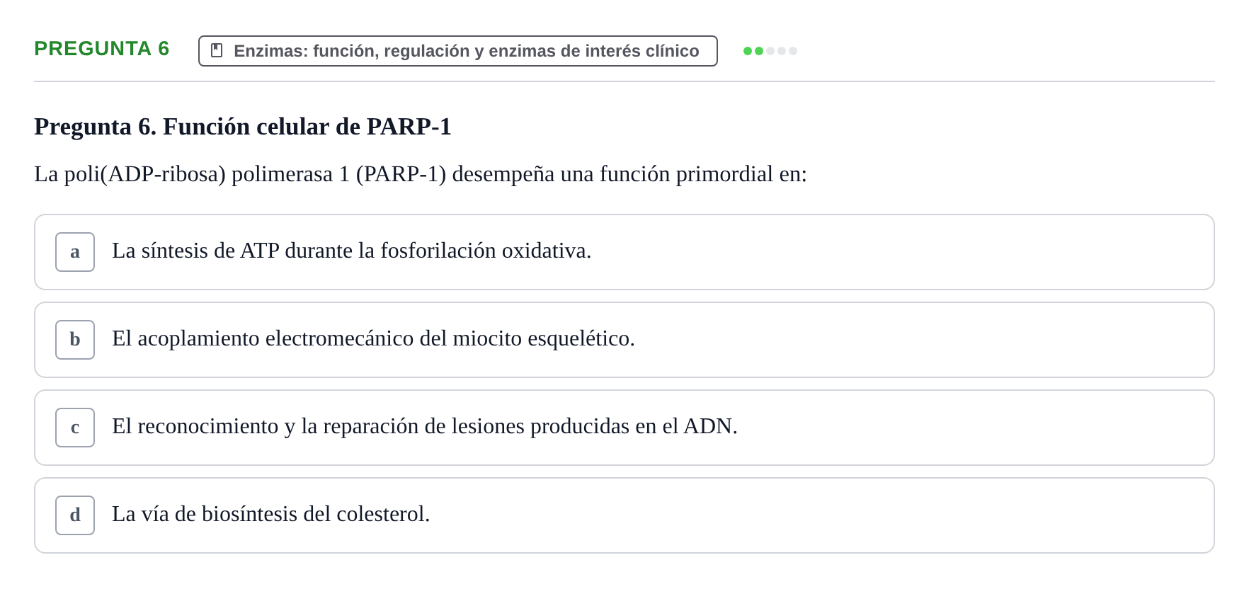 Enunciado: Pregunta 6