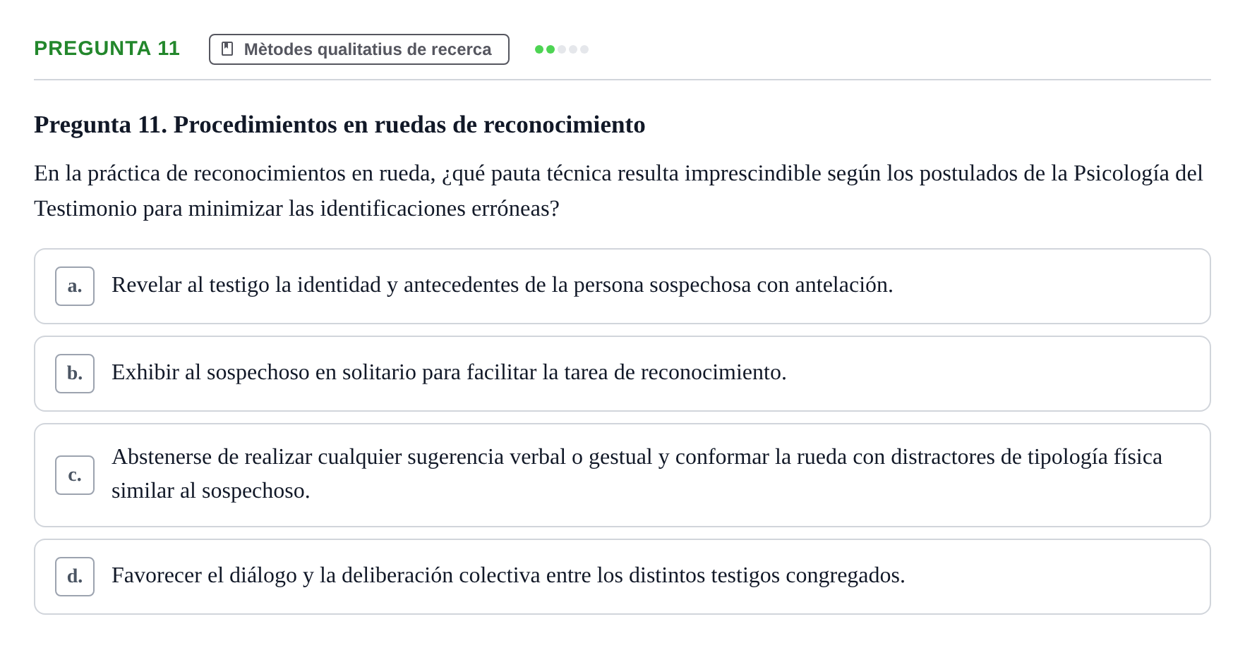 Enunciado: Pregunta 11