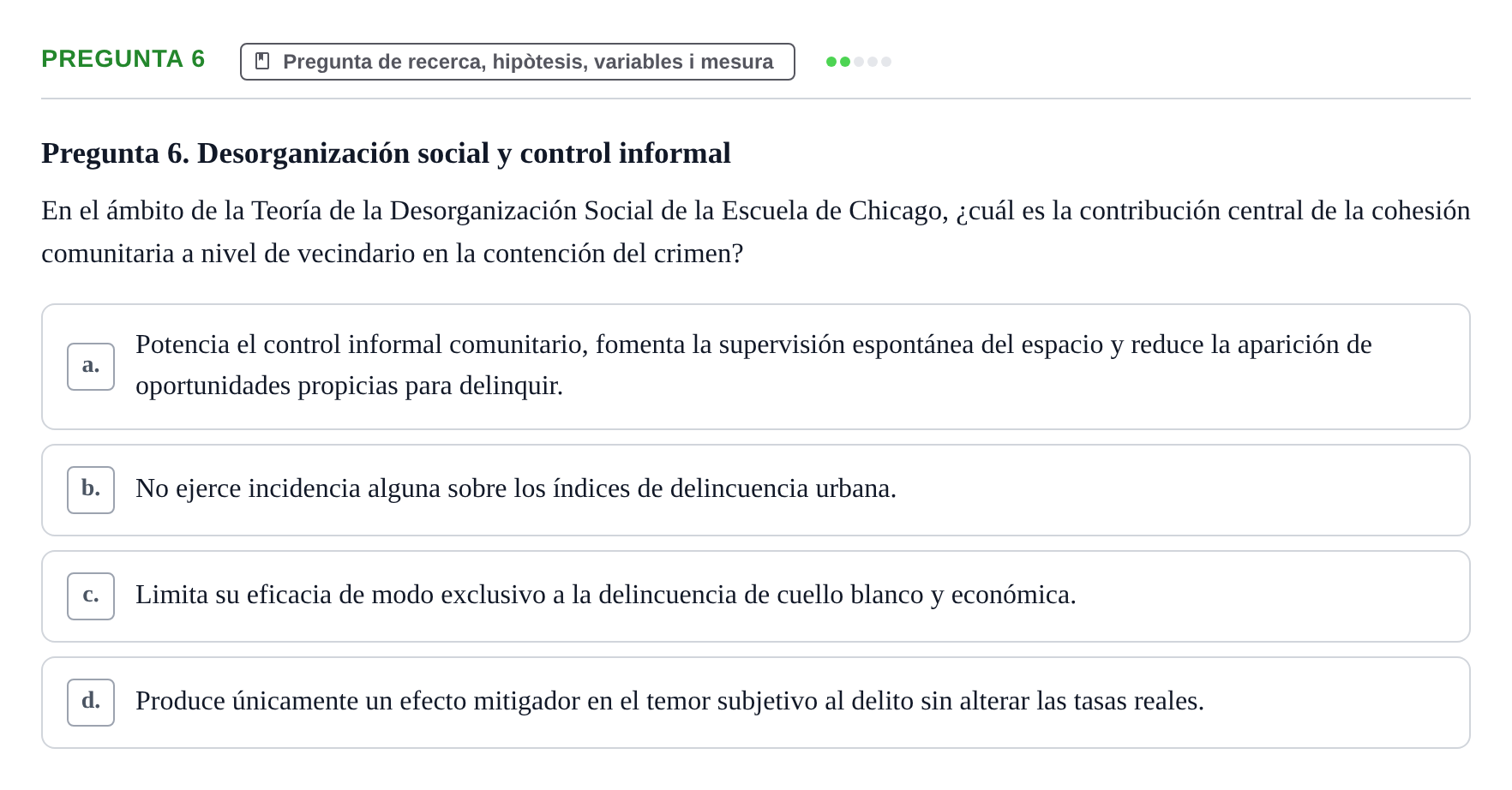 Enunciado: Pregunta 6