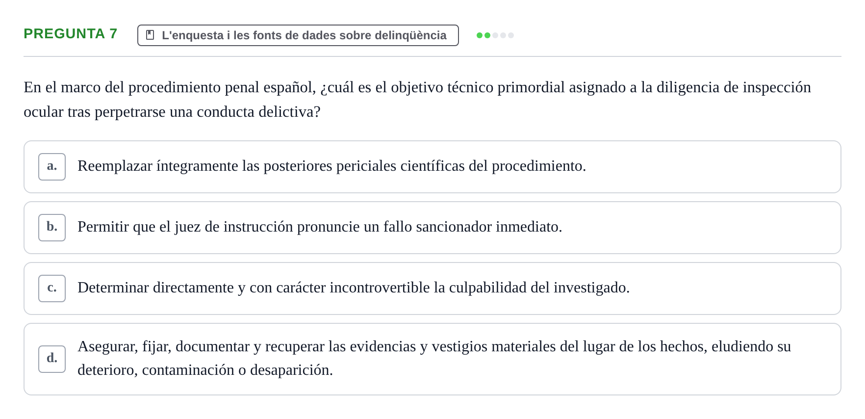 Enunciado: Pregunta 7