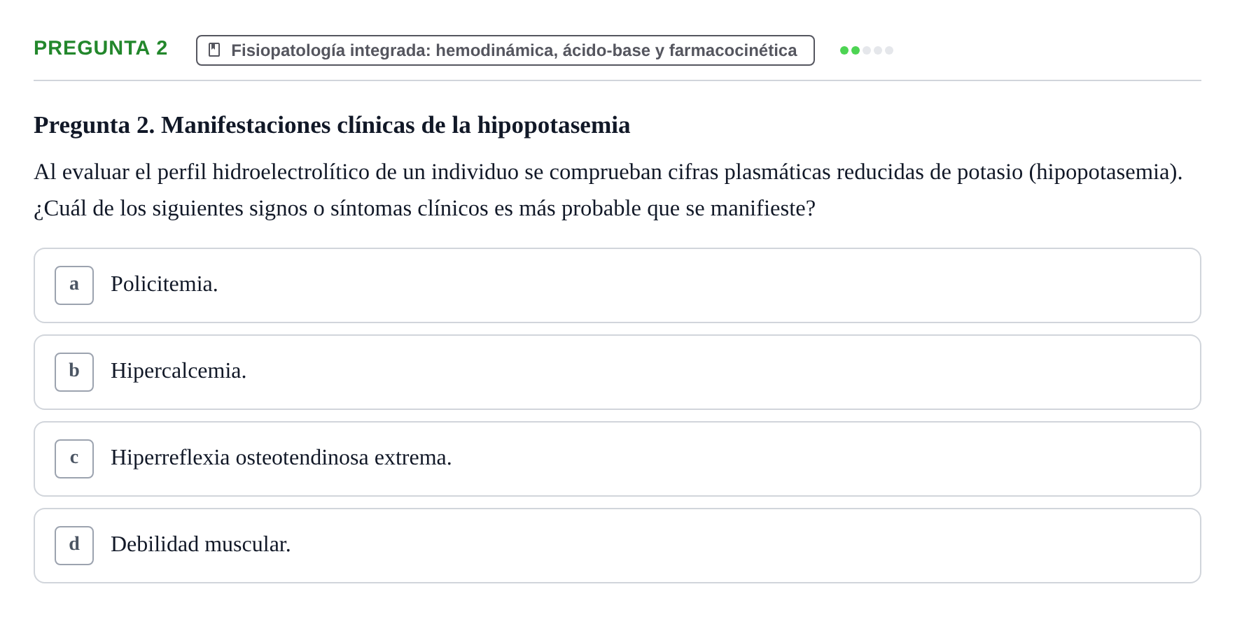 Enunciado: Pregunta 2