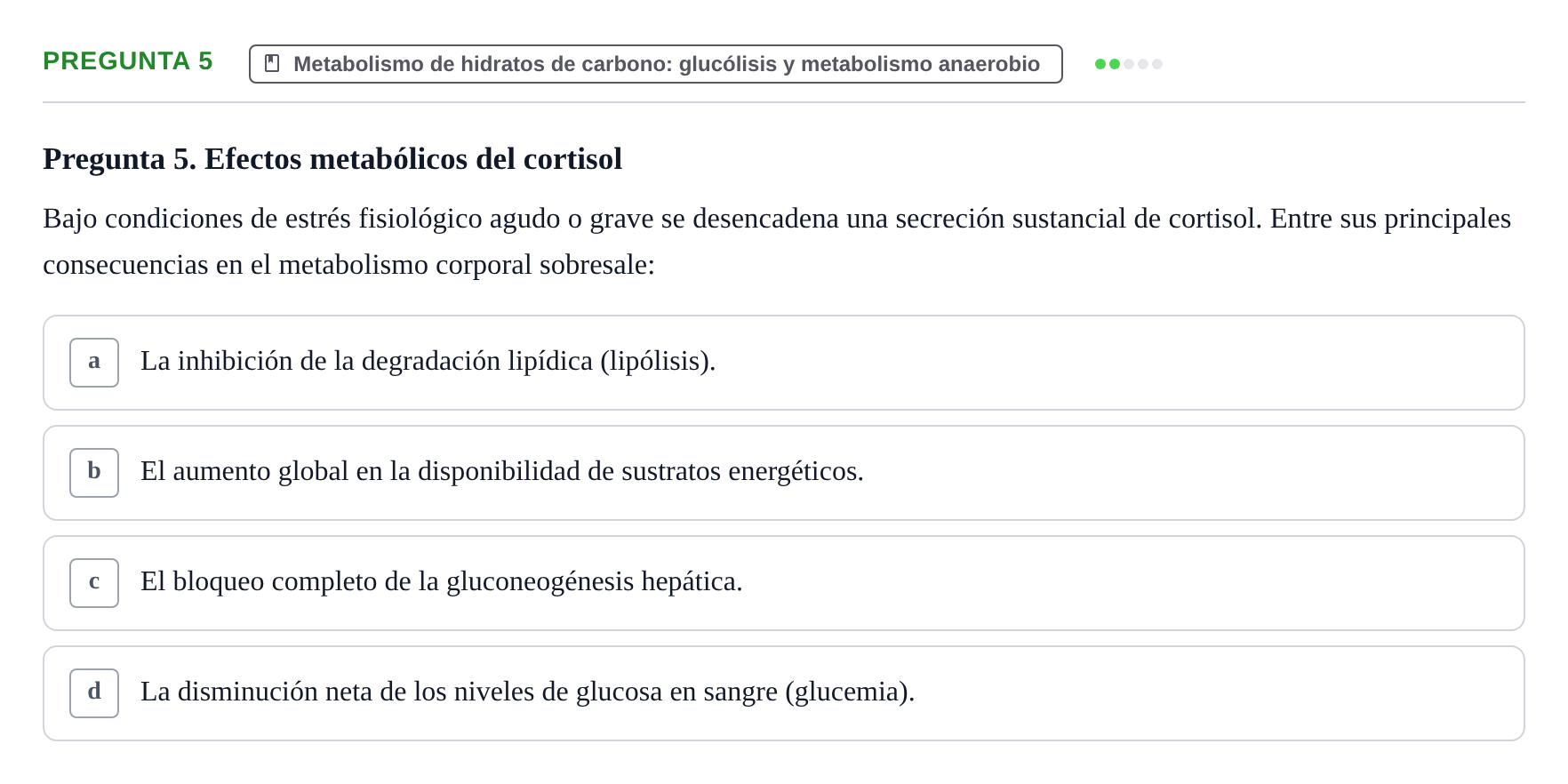 Enunciado: Pregunta 5