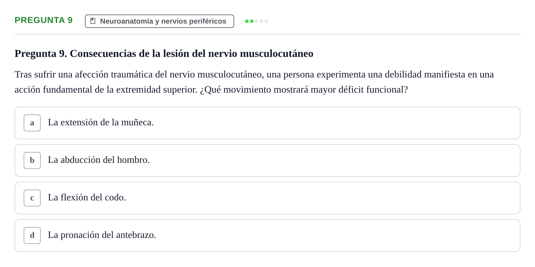 Enunciado: Pregunta 9