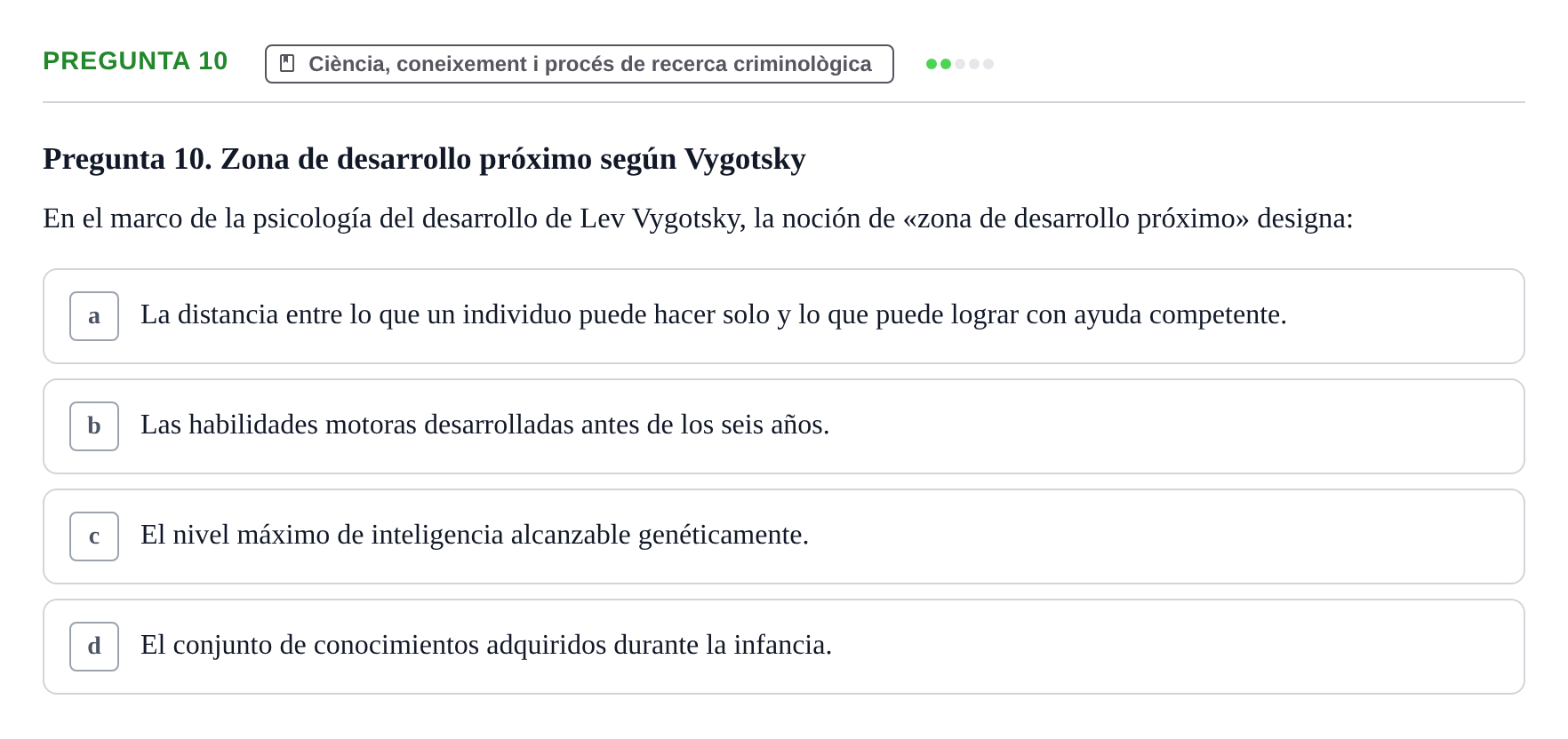 Enunciado: Pregunta 10