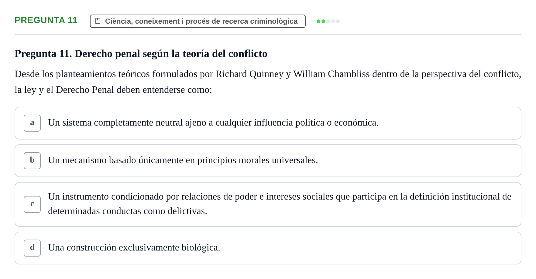 Enunciado: Pregunta 11