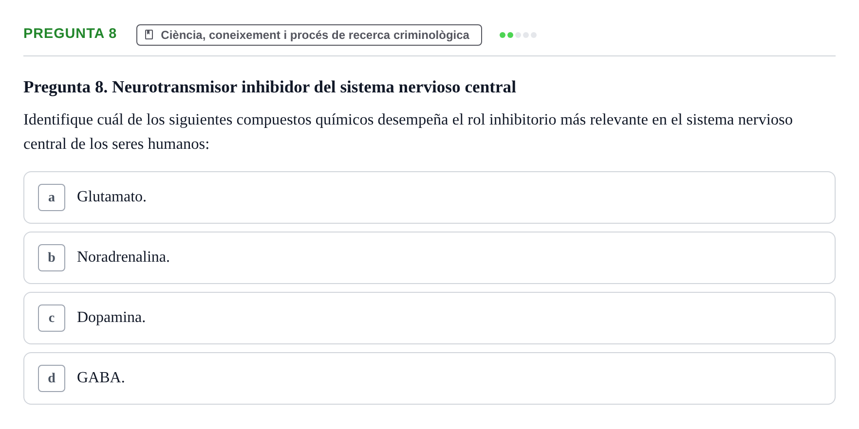 Enunciado: Pregunta 8