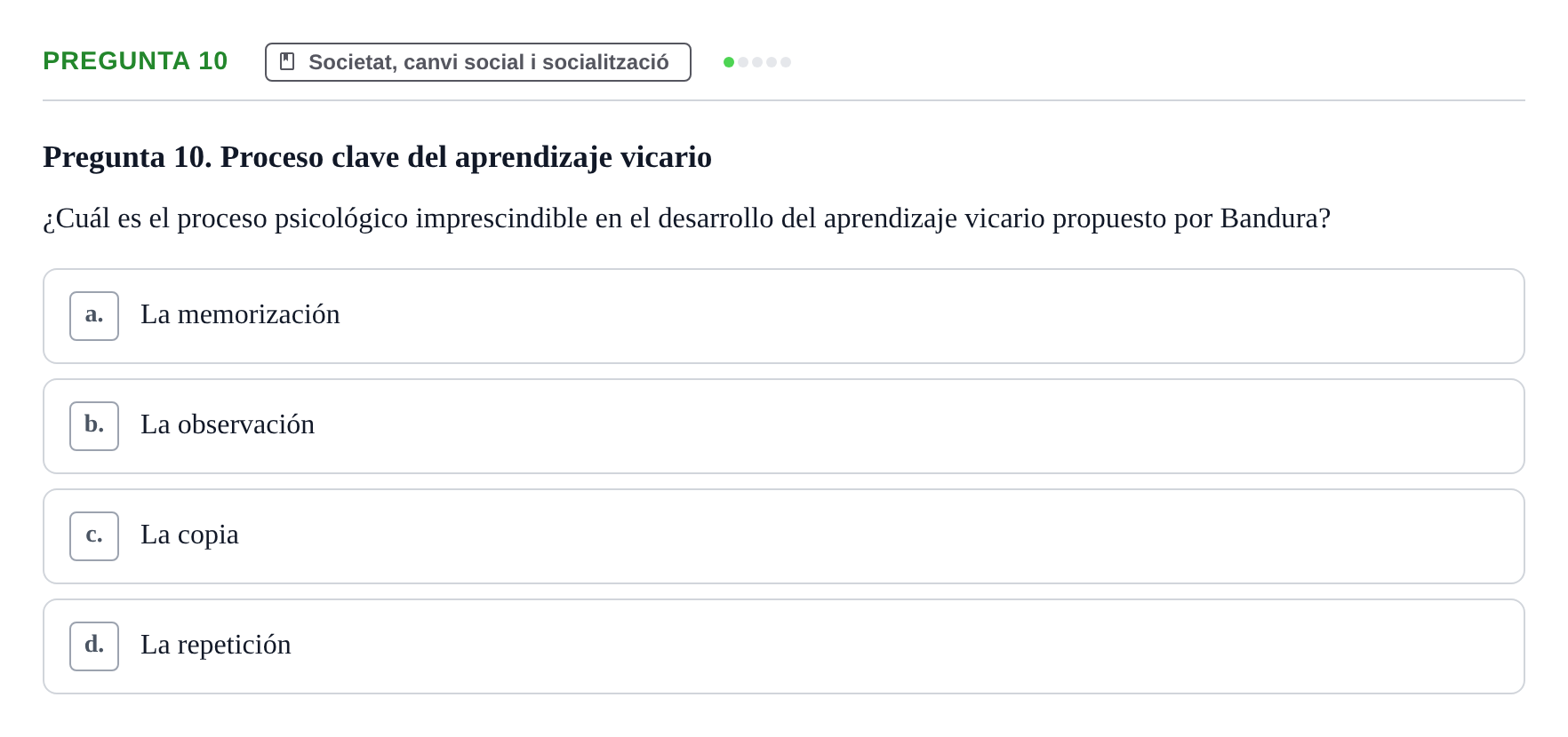Enunciado: Pregunta 10